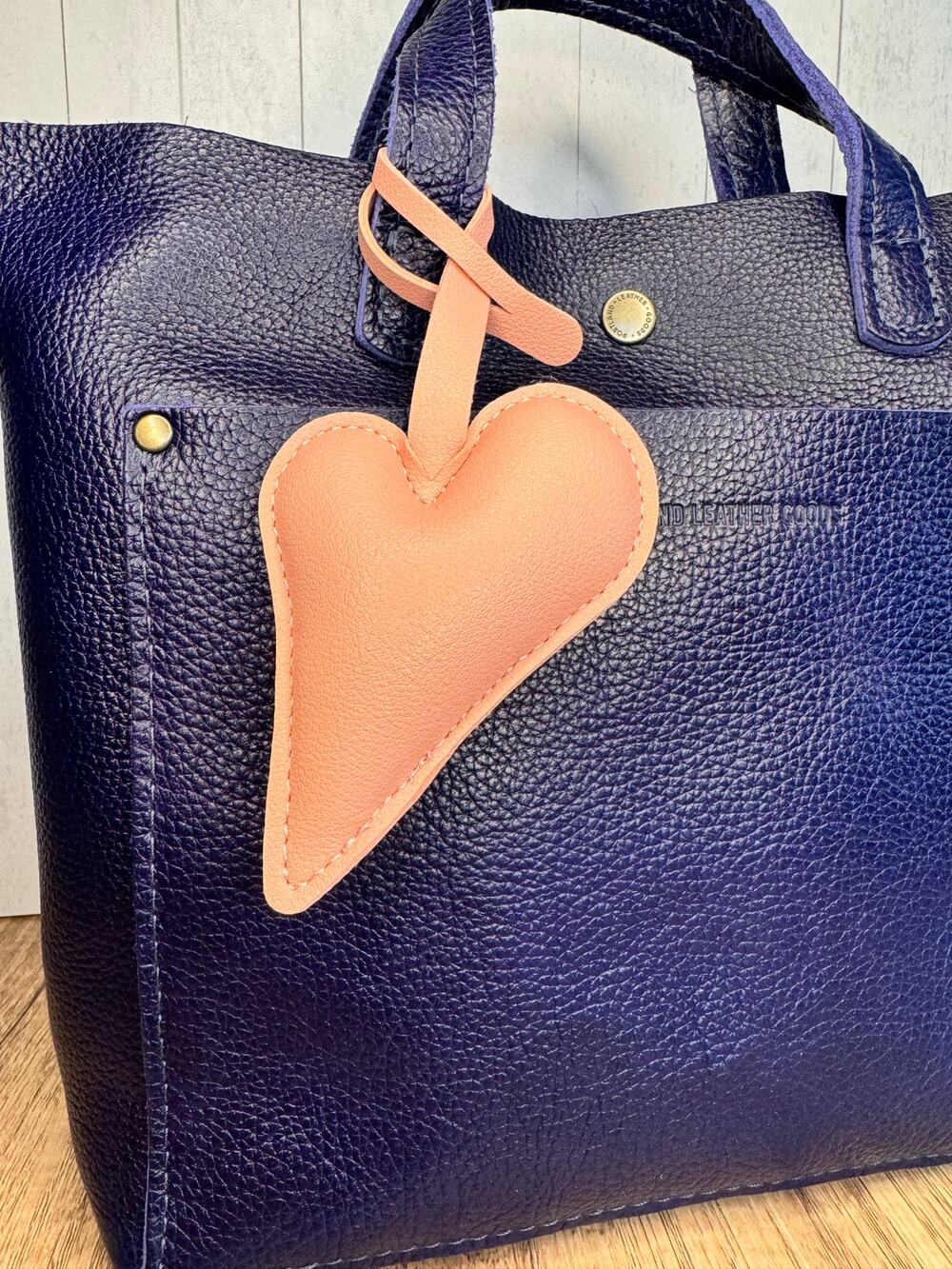Light Pink Dusty Rose Heart Tassel Heart Keychain NEW FAST SHIP Pink Bag Charm